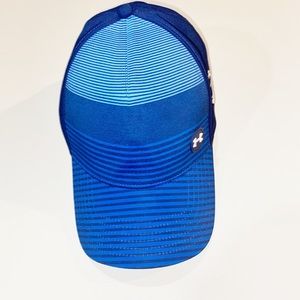 Under Armour Striped Golf Hat Blue